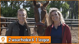 Esra en Benthe spelen een spel | PaardenpraatTV