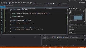 Metotlarda Overloading Aşırı Yükleme (47. Ders)