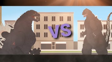 Heisei Godzilla Vs Godzilla Rex/Gemstone Godzilla (StickNodes-Animation) 🎉400🎉 Subs Special