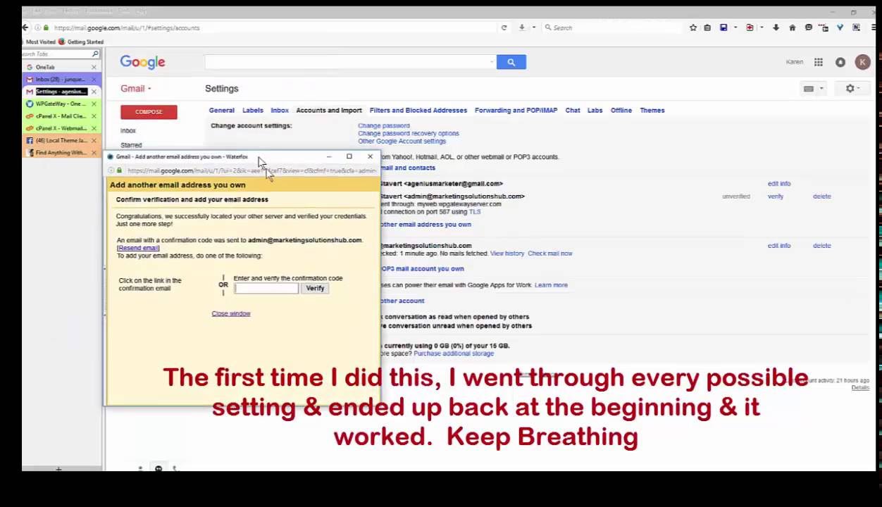 Link Gmail with cpanel domain - YouTube