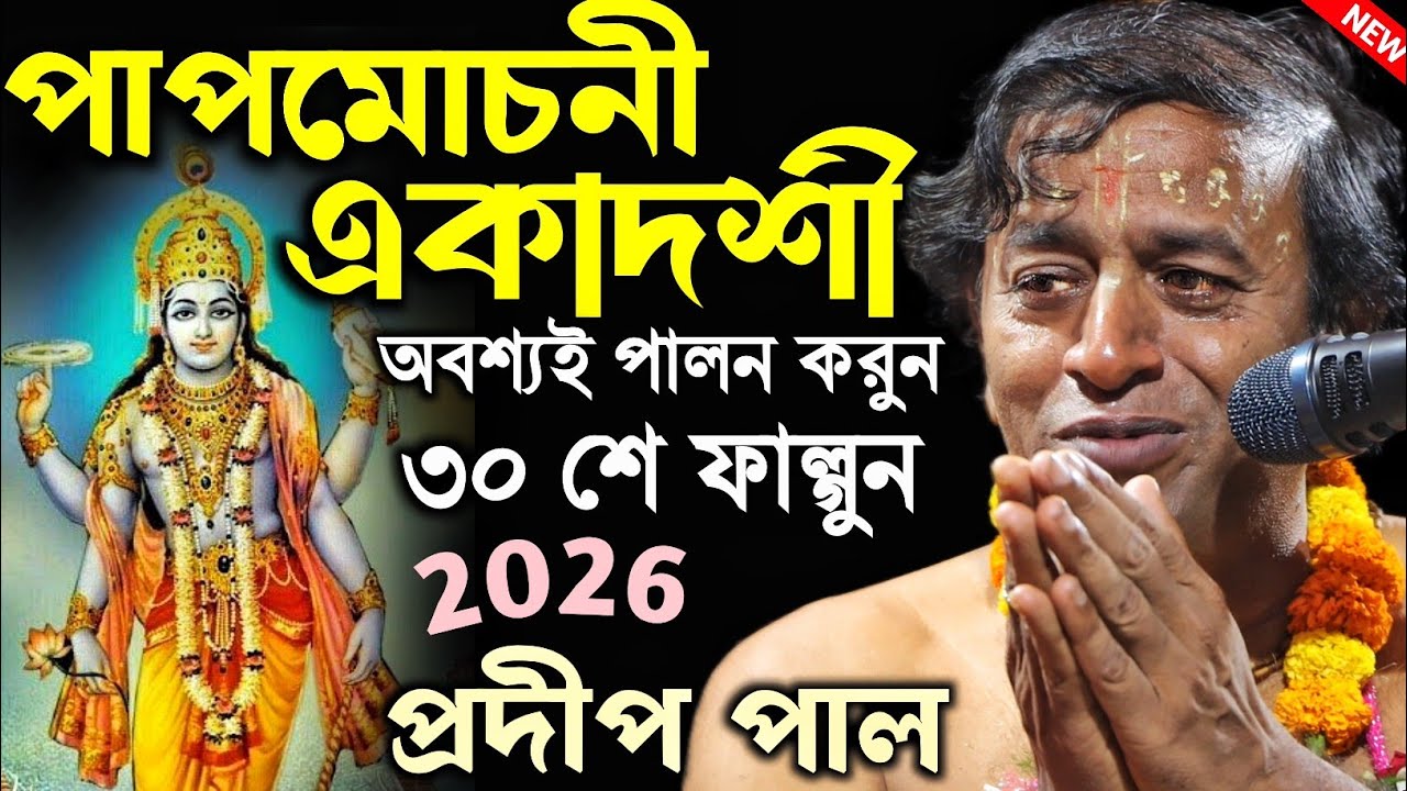 পাপমোচনী একাদশীর মাহাত্ম্য ও পালনের নিয়ম, প্রদীপ পালের নতুন তত্ত্বকথা [Pradip Pal New kirtan 2026]