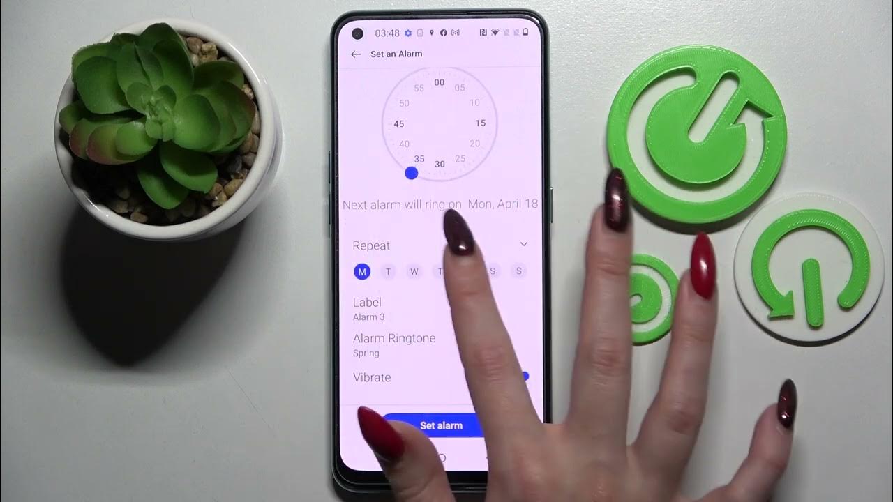 How to Set Up Alarm Clock on OnePlus Nord CE 2 Add Phone Alarm YouTube
