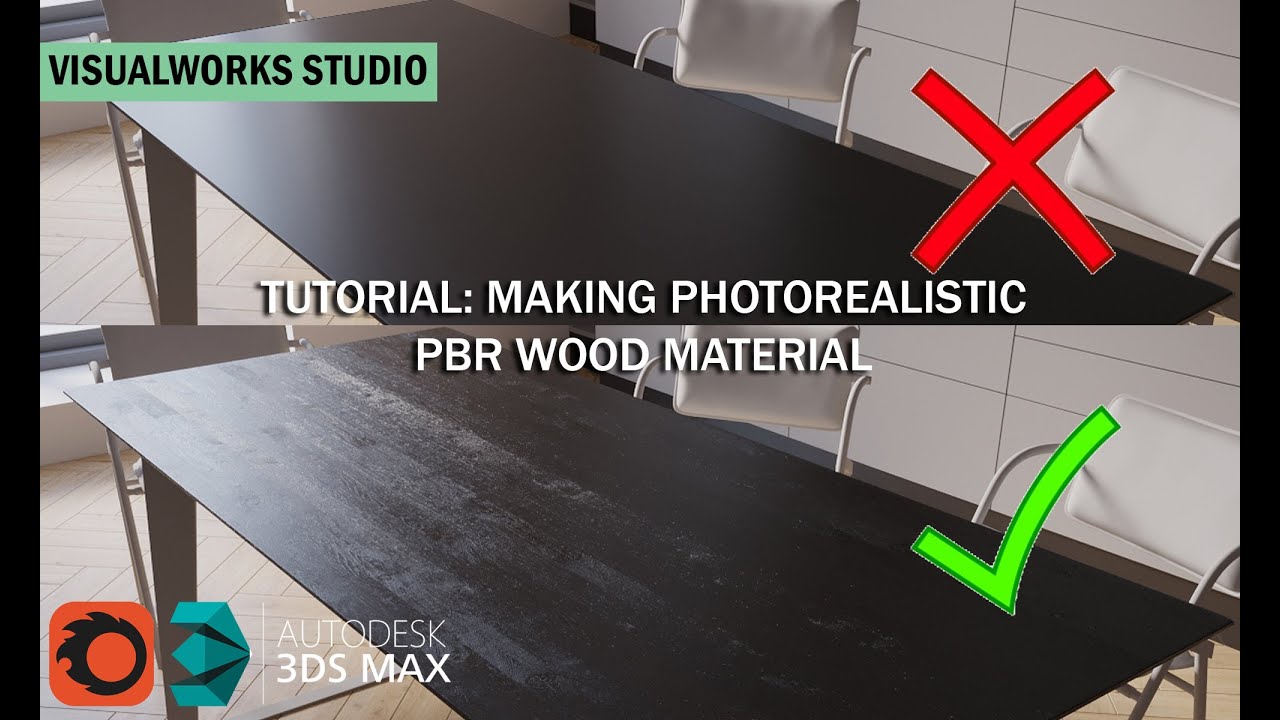 CREATING PHOTOREALISTIC WOODEN PBR MATERIAL - CORONA 7 RENDER TUTORIAL ...