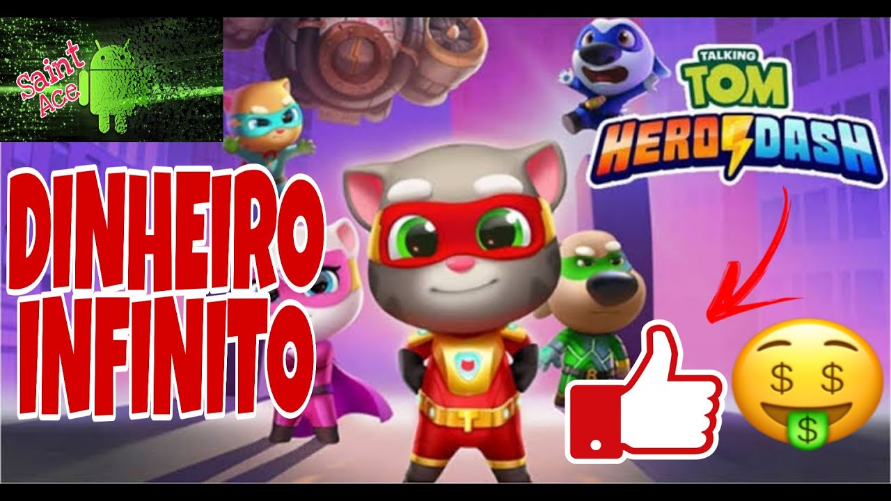 Talking Tom Hero Dash HACKER MOD DINHEIRO INFINITO E SEM ANÚNCIOS