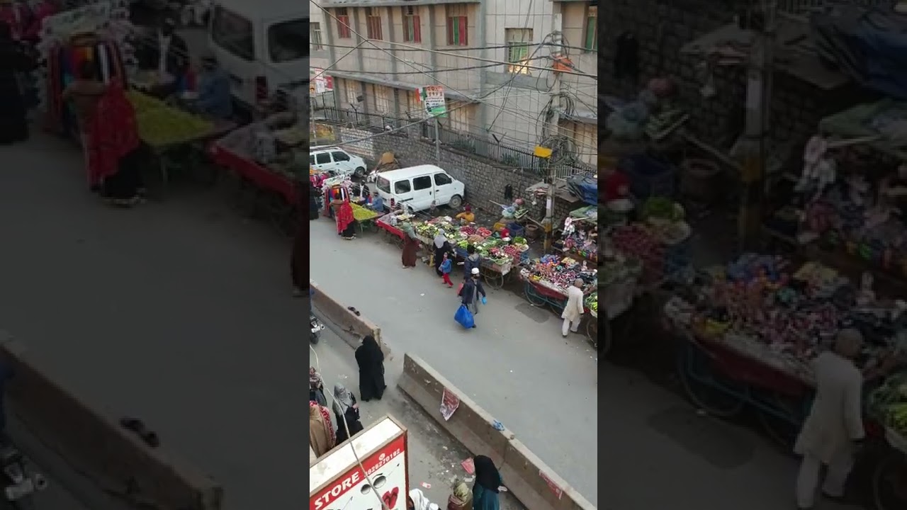 Never seen aerial view of Batla House main market, the heart of Okhla