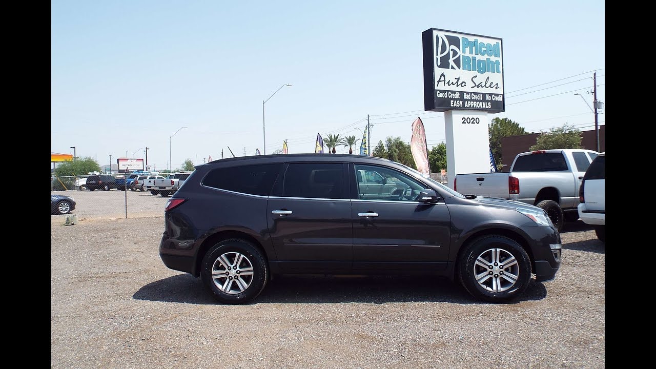 2015 Chevrolet Traverse LT  At Priced Right Auto Sales In Phoenix,AZ Good Credit Bad Credit