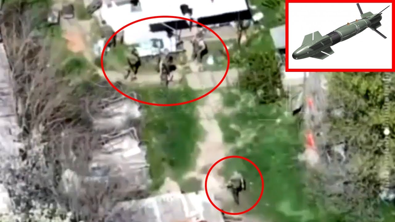 Precision Guided "Hammer" Bomb Hit Russian Infantry