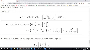 Differential Equations and Linear Algebra - Eigenvalues and eigenvectors, Equal roots, Part 2