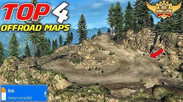 🌴Top 4 Offroad map mod for Bus simulator Indonesia।।mod map bussid।mod bussid।।new map mod bussid