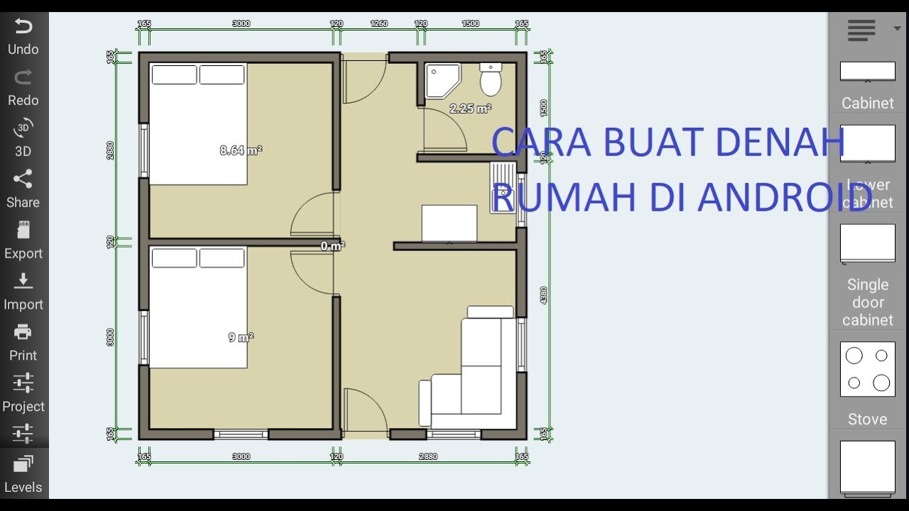 Cara Membuat Denah  Rumah  3D di Android dengan Aplikasi  