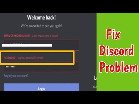 Fix Discord App Login or Password is Invalid Problem | Login error discord | Password is invalid