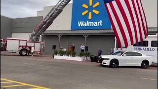 Angelo Unale singing National Anthem for Walmart Grand Reopening!!!