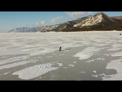 ЗИМНЯЯ РЫБАЛКА НА БАЙКАЛЕ - В ПОИСКАХ ОМУЛЯ - БОЛЬШОЕ ГОЛОУСТНОЕ