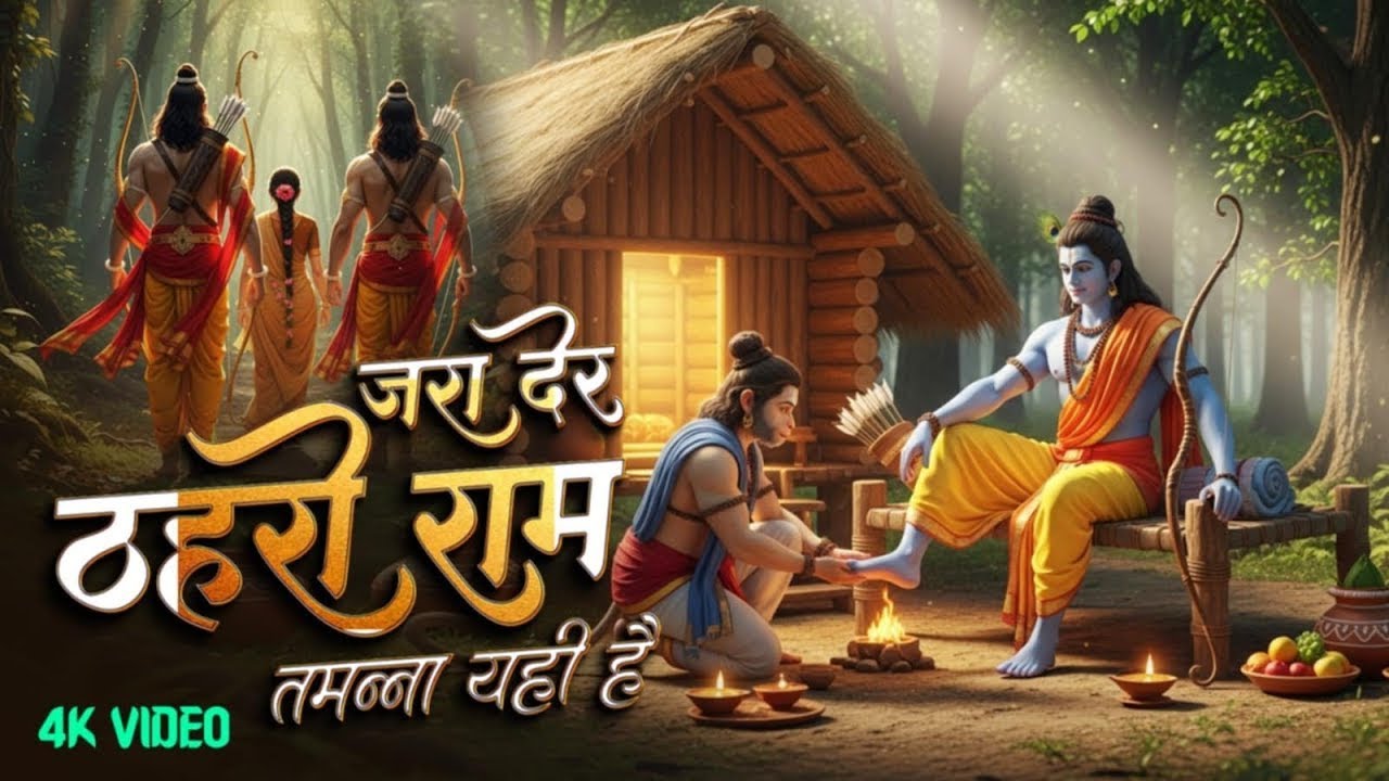 श्री राम नगरी धनतेरस दिवाली भजन - जरा देर ठहरो राम , नगरी हो अयोधा सी, अयोध्या राम मंदिर भजन 2025