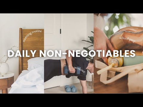 Daily Non-Negotiables | Healthy habits + morning routines as a single mom
