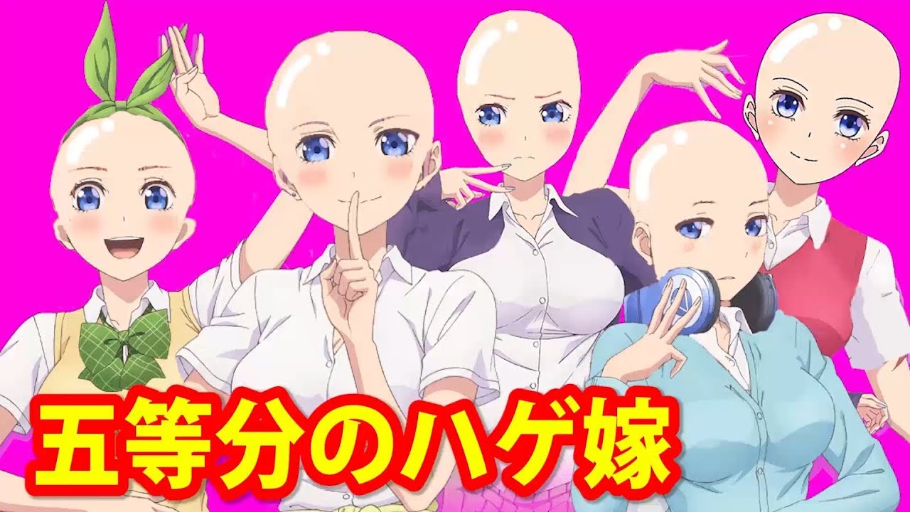 五等分の花嫁 五つ子なら髪型が入れ替わっても違和感がない説 カツラを作って検証してみた Gotoubun No Hanayome Youtube