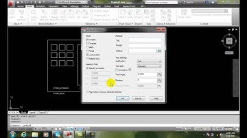AutoCAD II 25-8 Creating Blocks with Attributes