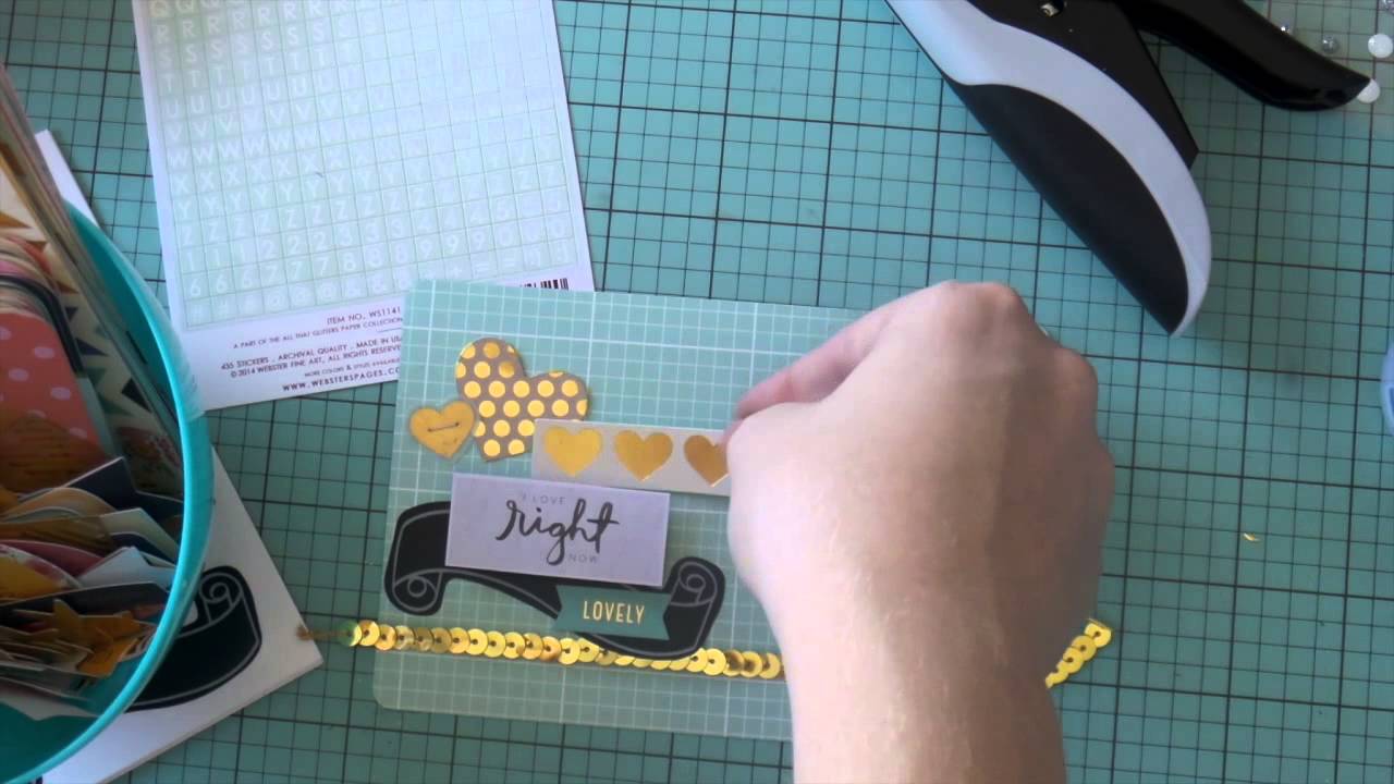 Project Life PL Process Video - Grab 5 #4 scrapbooking tarjetas
