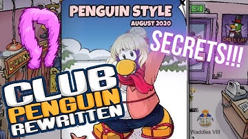 Secrets of the August 2020 Penguin Styles Catalog on Club Penguin Rewritten