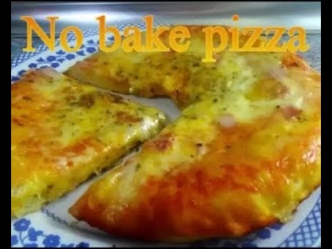 NO BAKE PIZZA Tasty & very easy food recipes for dinner to make at home very easily.Healthy foods.