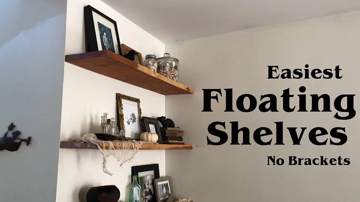 Easiest Floating Shelves with No Brackets // Woodworking Home Project DIY HowTo