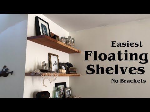easiest-floating-shelves-with-no-brackets-//-woodworking-home-project-diy-howto