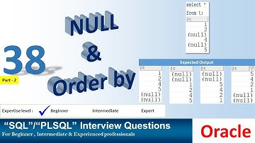 Oracle PL SQL interview question NULL and Order by Clause