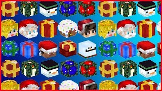 Minecraft - BEST CHRISTMAS DECORATIONS! How to Get Christmas Mob Heads Tutorial 1.12 (2017)