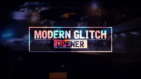 Epic Modern Glitch Opener - After Effects Template