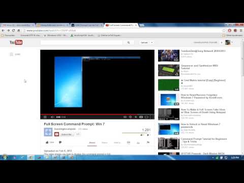 How to fake a full screen DOS box (command prompt) in Windows 7