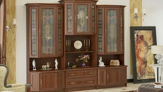 আধুনিক কাঠের ওয়াল শোকেস  ডিজাইন ॥  wooden showcase design