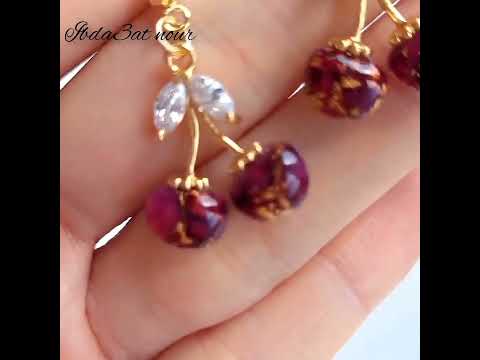 كيف تصنع اكسسوارات اليدوية من عجينة سيراميك والورق دهبي 