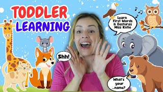 Learn Animals | First Words & Sentences, Sounds, Counting, Gestures & Songs | Toddler Learning Video screenshot 4