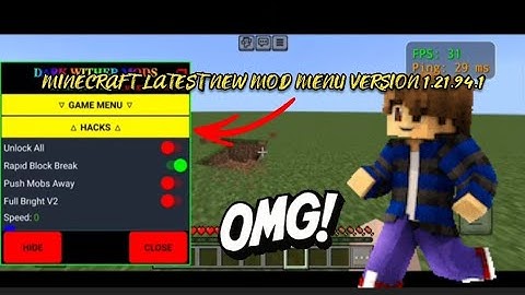 Minecraft Mod Menu V.1.21.94.1