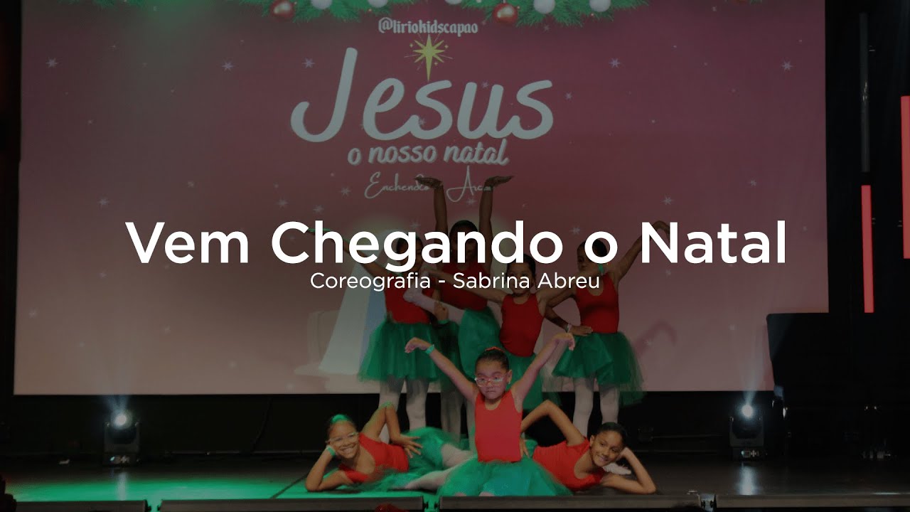 Coreografia Infantil: Vem Chegando o Natal - Aline Barros - YouTube