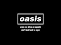 Oasis - Don't Look Back In Anger (Lyric Video) [Sub. Español]