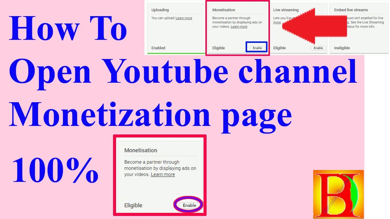 How To Open Youtube channel Monetization page - YouTube