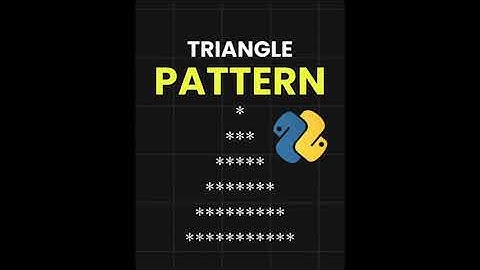 Triangle Star Pattern in Python | Star Pattern Printing Tutorial #Python #pattern #StarPattern
