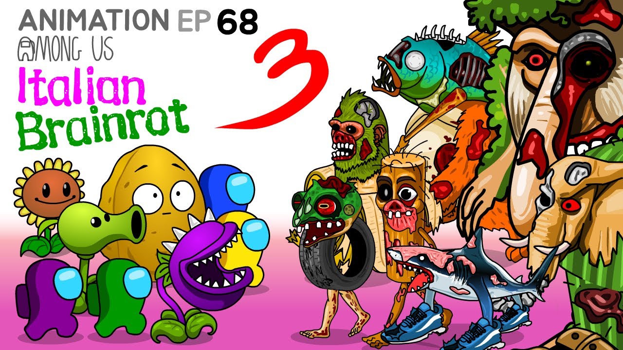 어몽어스 VS  Italian Brainrot  ANIMATION 68