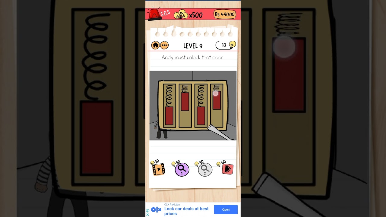 Brain test 2 (Prison Escape) Level 9