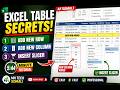 🔥 Excel Table Tricks You Must Know! | Add Rows, Columns & Slicer (Af Somali)