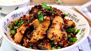 6-Ingredient Fragrant Spicy Garlic Fish Recipe 香辣蒜香鱼 Super Easy Chinese Dish w/ Batang Fish Recipe