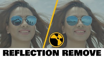 NUKE : - Reflections Removal Tutorial  || How to remove sunglasses reflection ||