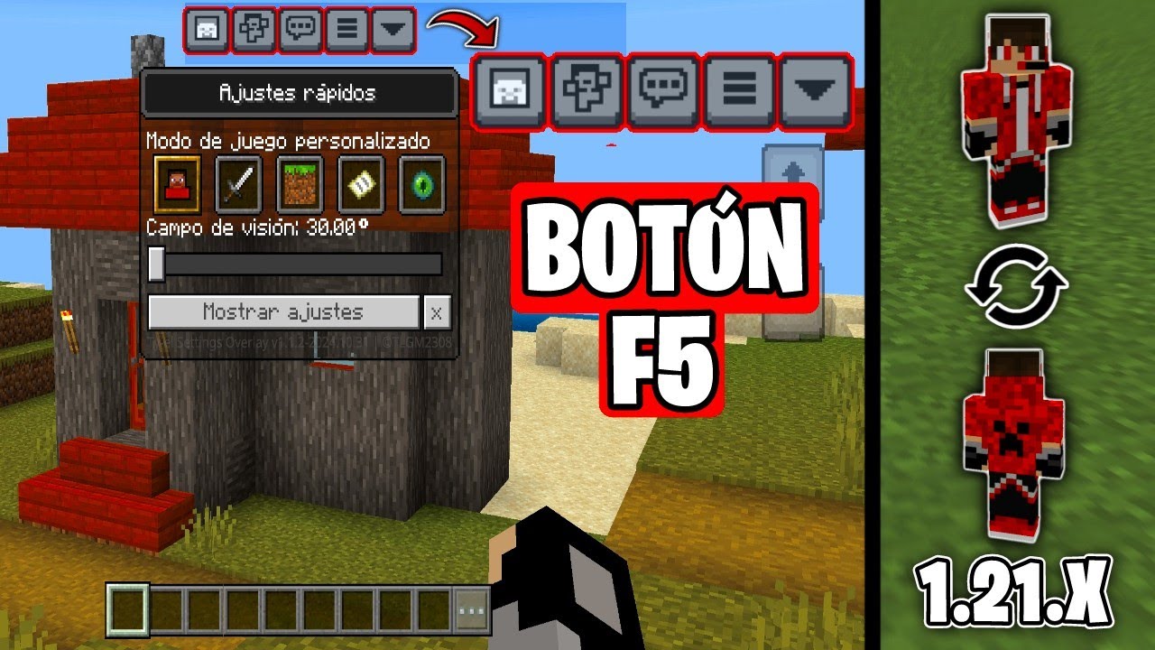 👉 Cómo CAMBIAR la PERSPECTIVA RÁPIDAMENTE en Minecraft Bedrock 1.21 ...