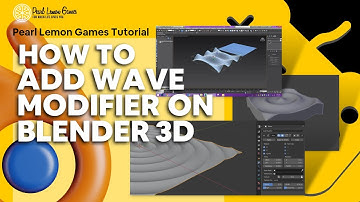 How to add Wave Modifier on Blender 3D | How to Blender3D