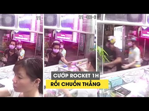 Video Cướp hộp 'Rocket 1h' rồi chuồn thẳng, đôi nam nữ khiến... - youtube