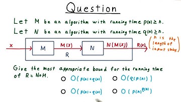 Running Time of Composition Quiz - GT - Computability, Complexity, Theory: Complexity