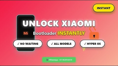 HyperOS Bootloader Unlock | Without Mi Community Permission | Instant Bootloader Unlock  @GsmRoot