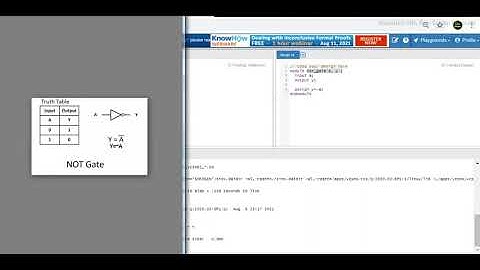 Logic Gates #NOT_Gate #Verilog @edaplayground.