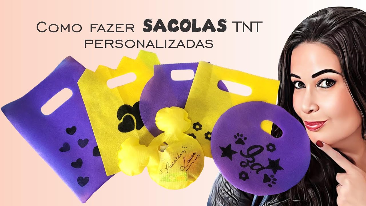 Como fazer sacola de TNT personalizada #309